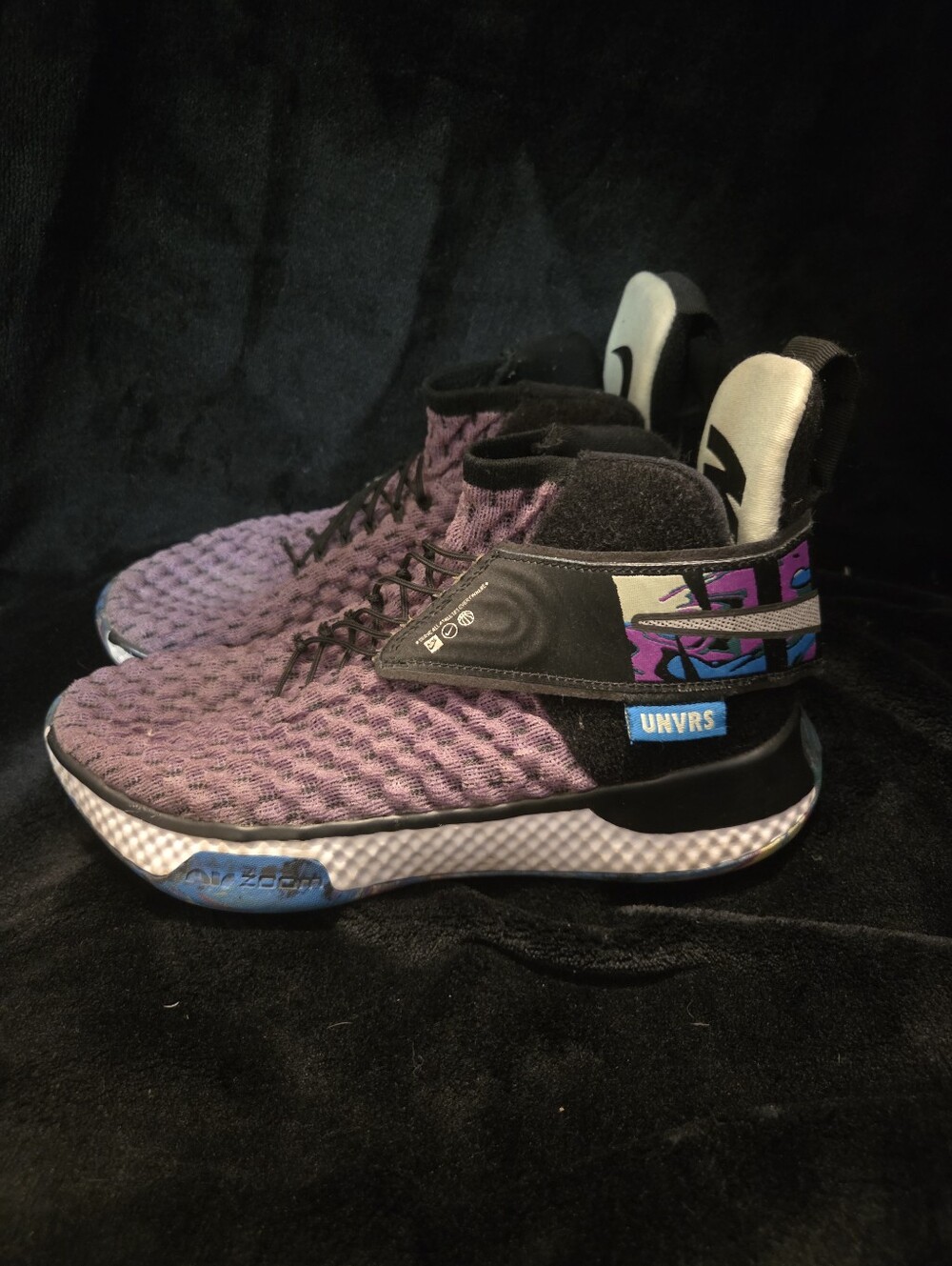 Nike Purple Knit High-Top Sneakers